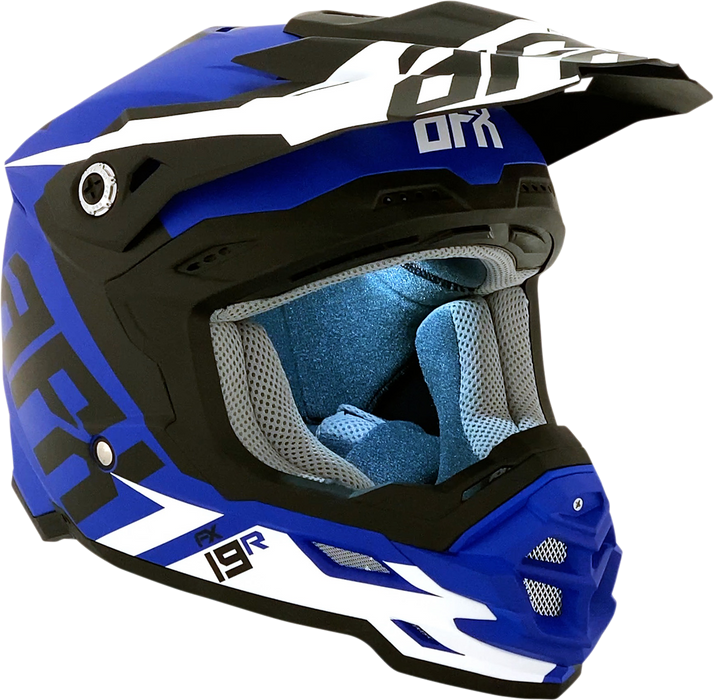 AFX FX-19R Motorcycle Helmet - Racing - Matte Blue - XL 0110-7071