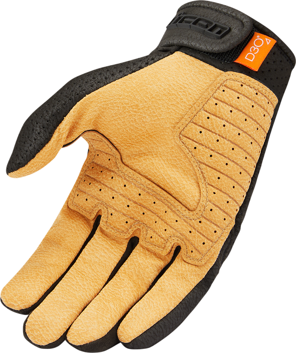 ICON Airform™ Motorcycle Gloves - Black/Tan - Medium 3301-4142