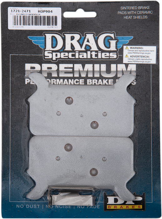 DRAG SPECIALTIES Sintered Brake Pads - Touring WRNG CALLOUT /WRNG PHOTO HDP904
