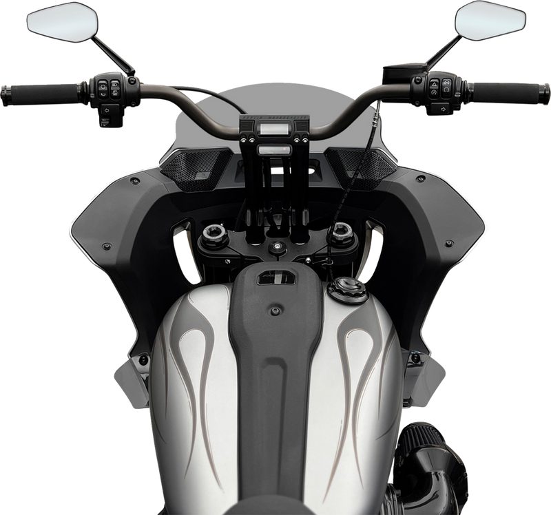 KODLIN MOTORCYCLE Risers - Fastback - 10" - Black K55121