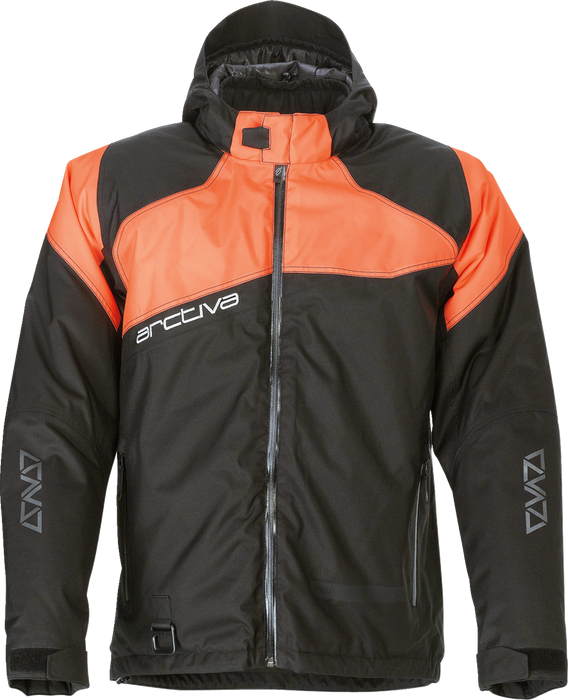 ARCTIVA Pivot 5 Hooded Jacket - Black/Orange - XL 3120-2083