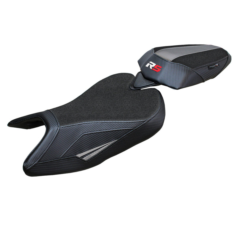 Aprilia RS 457 2023 2024 Seat Cover Tappezzeria Italia Ultragrip in Grey and Black