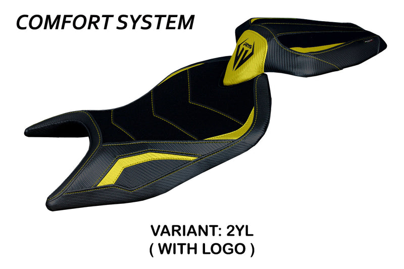 Aprilia RS 660 2021-2024 Seat Cover Tappezzeria Italia Comfort in Yellow and Black