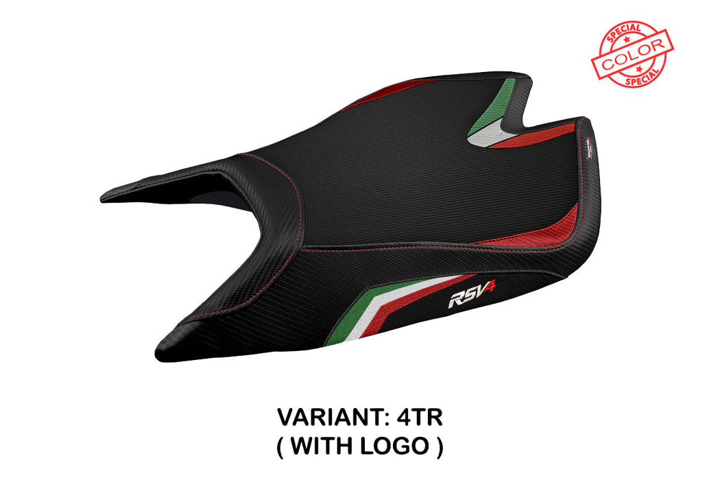 Aprilia RSV4 2021-2024 Seat Cover Tappezzeria Italia Italy Flag in Black