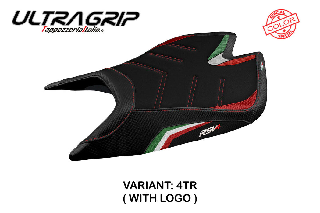 Aprilia RSV4 2021-2024 Seat Cover Tappezzeria Italia Ultragrip in Italy Flag Black