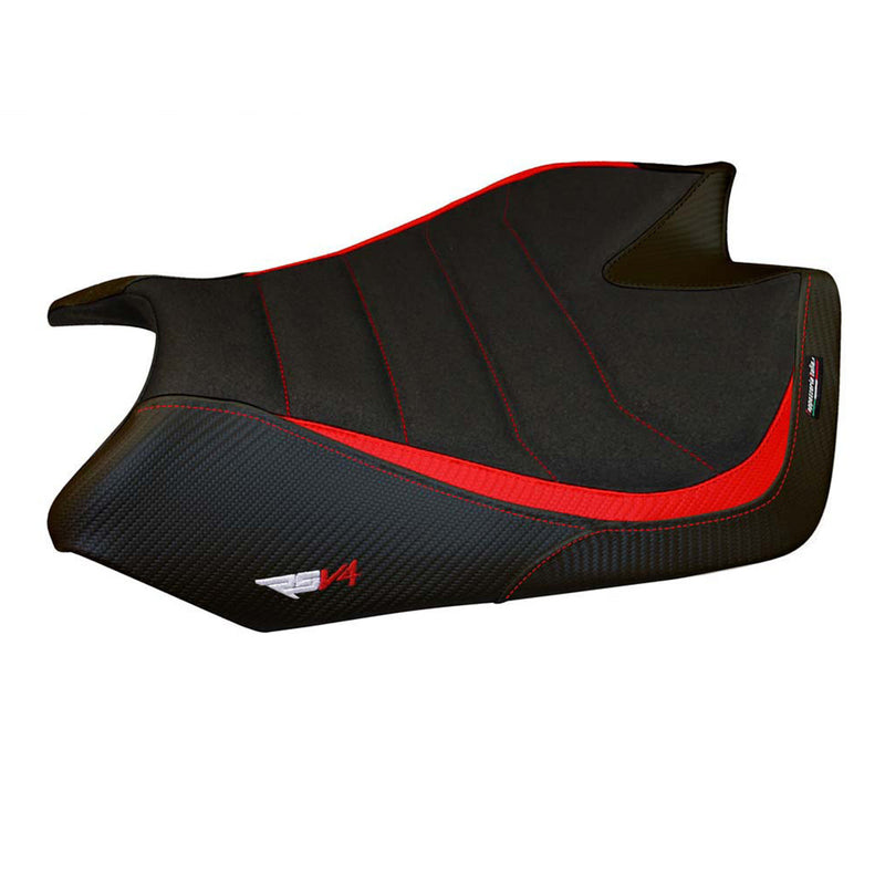 Aprilia RSV4 2009-2020 Seat Cover Tappezzeria Italia Ultragrip in Red and Black