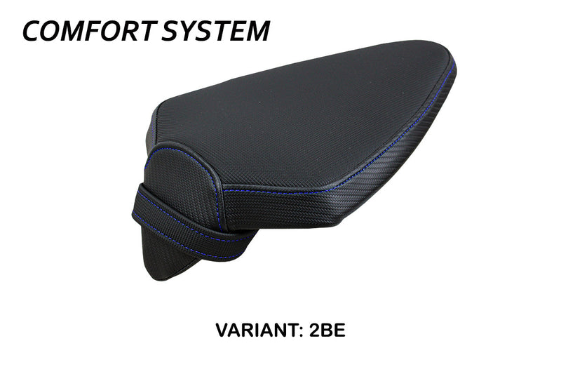 Aprilia Tuono V4 Factory 2021-2024 Passenger Seat Cover Tappezzeria Italia Comfort in Blue