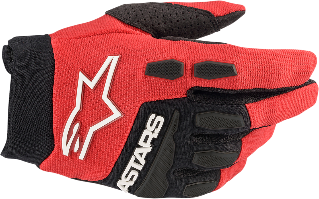 ALPINESTARS Youth Full Bore Gloves - Bright Red/Black - Small 3543622-3031-S