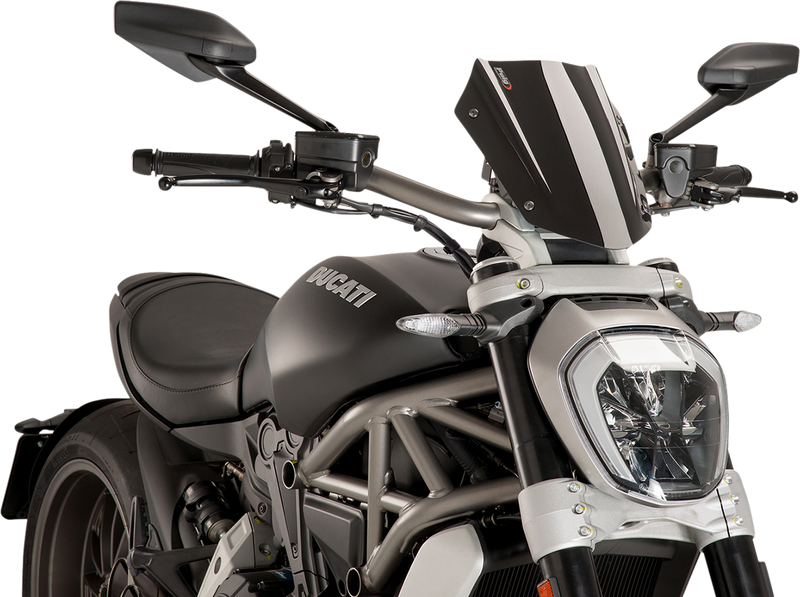 PUIG HI-TECH PARTS New Generation Windscreen - Black 8921N