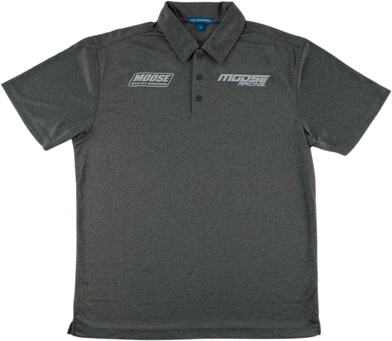 MOOSE RACING Polo Shirt - Heather Charcoal - 3XL 3040-2659