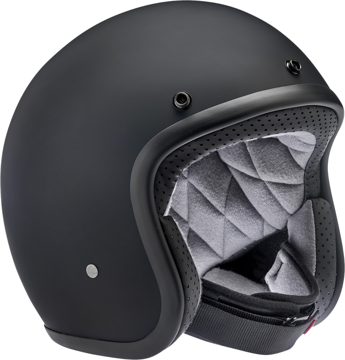 BILTWELL Bonanza Helmet - Flat Black Factory - Small 1001-638-202