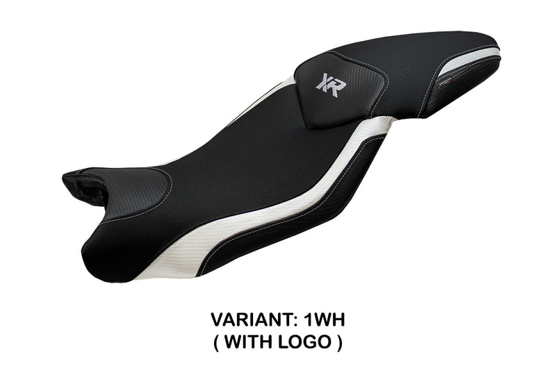 BMW S1000XR 2015-2019 Seat Cover Tappezzeria Italia in White and Black