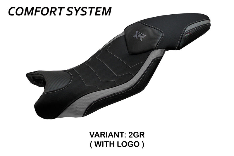 BMW S1000XR 2015-2019 Seat Cover Tappezzeria Italia Comfort in Grey and Black