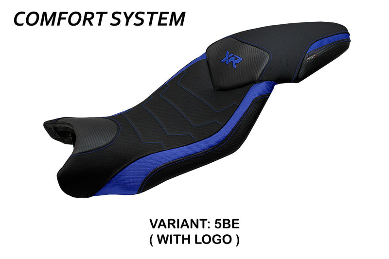 BMW S1000XR 2015-2019 Seat Cover Tappezzeria Italia Comfort in Blue and Black