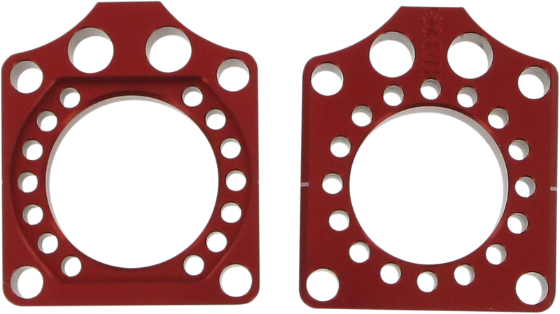 PRO CIRCUIT Axle Blocks - Honda CRF250R/CRF450R - Red HAB09