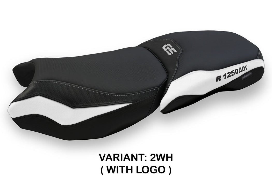 BMW R1250GS Adventure 2019-2024 Seat Cover Tappezzeria Italia in White and Black