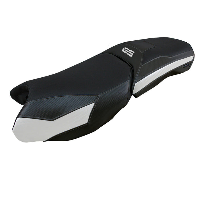 BMW R1250GS Adventure 2019-2024 Seat Cover Tappezzeria Italia in White and Black