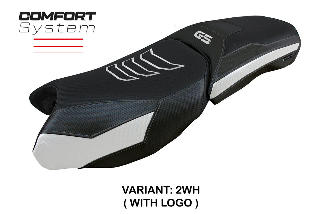 BMW R1250GS Adventure 2019-2024 Seat Cover Tappezzeria Italia Comfort in White and Black