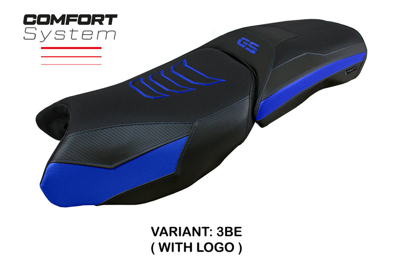 BMW R1250GS Adventure 2019-2024 Seat Cover Tappezzeria Italia Comfort in Blue and Black