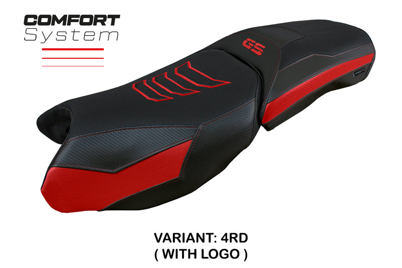 BMW R1250GS Adventure 2019-2024 Seat Cover Tappezzeria Italia Comfort in Red and Black