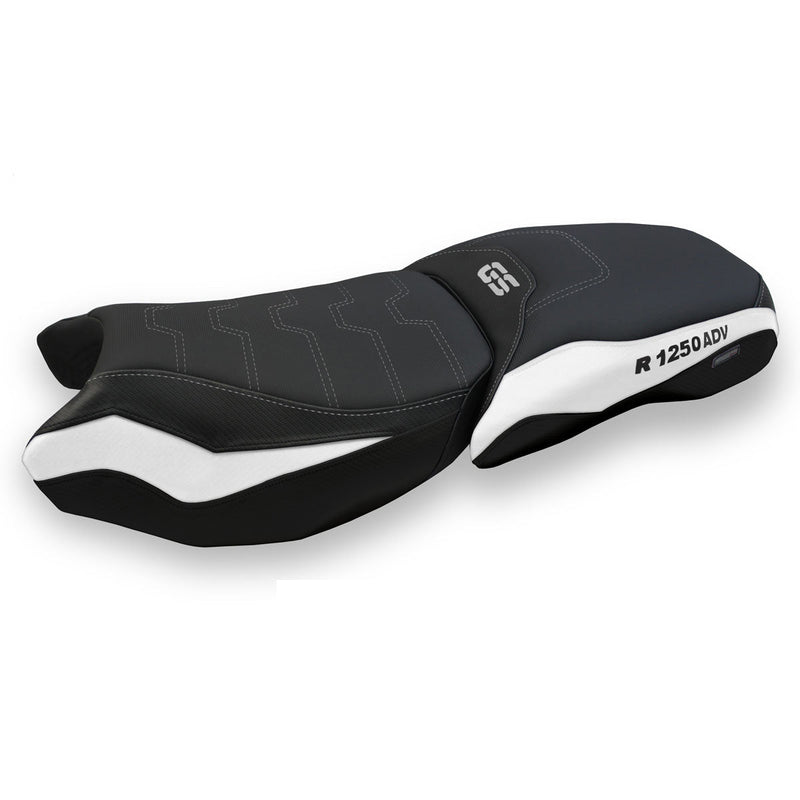 BMW R1250GS Adventure 2019-2024 Seat Cover Tappezzeria Italia Comfort in White and Black