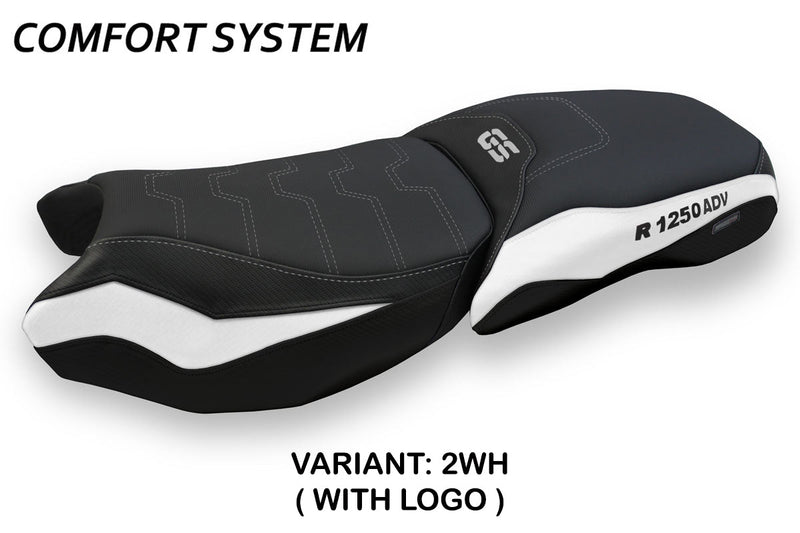 BMW R1250GS Adventure 2019-2024 Seat Cover Tappezzeria Italia Comfort in White and Black