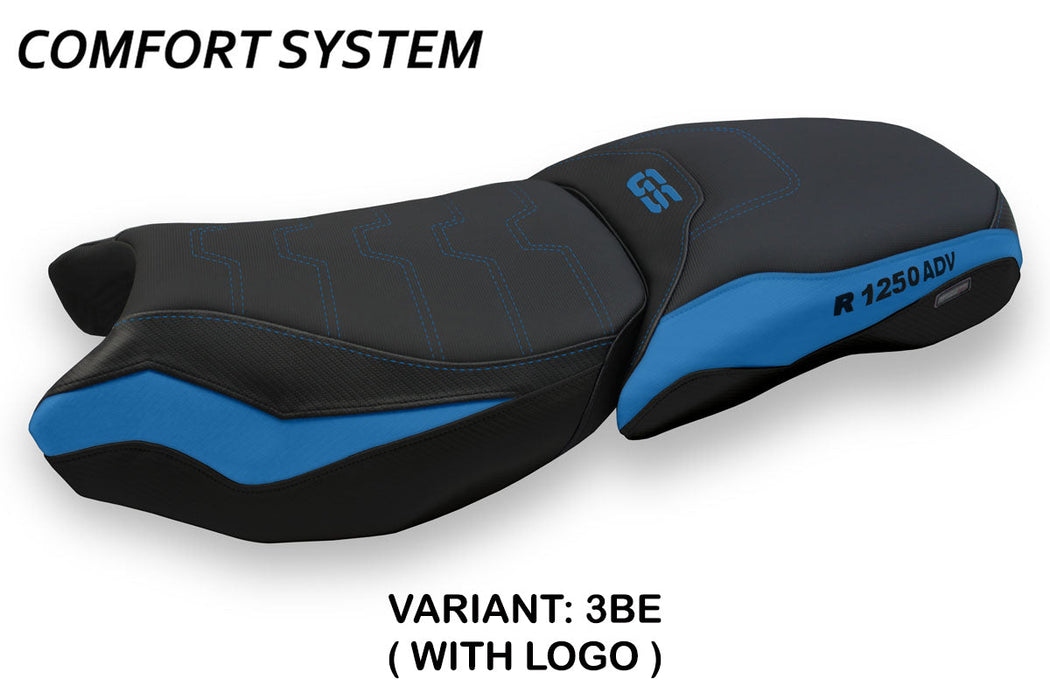 BMW R1250GS Adventure 2019-2024 Seat Cover Tappezzeria Italia Comfort in Blue and Black