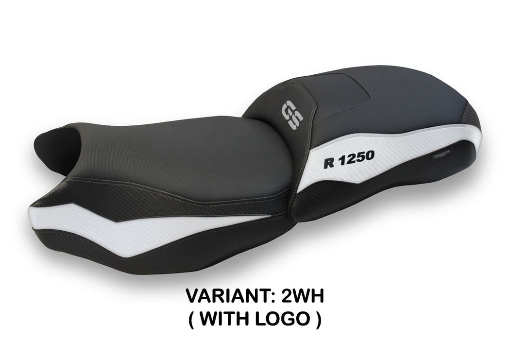 BMW R1250GS 2019-2023 Seat Cover Tappezzeria Italia in White and Black