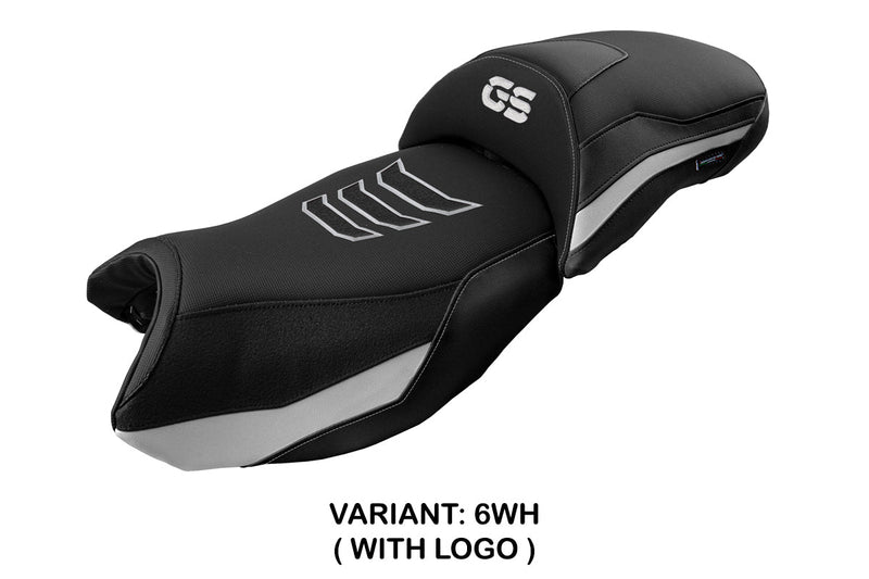 BMW R1250GS 2019-2023 Seat Cover Tappezzeria Italia in White and Black SE