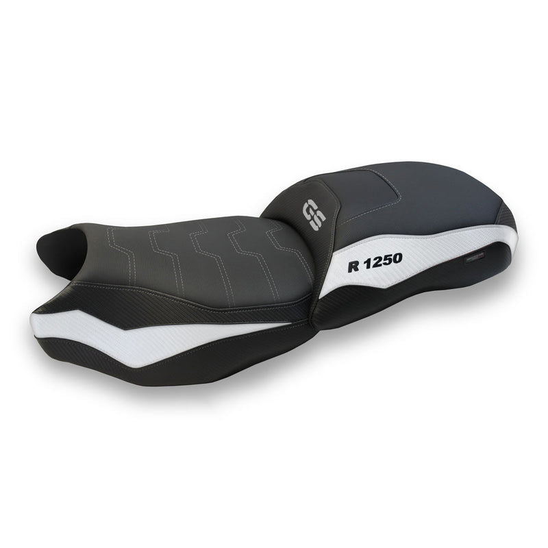 BMW R1250GS 2019-2023 Seat Cover Tappezzeria Italia Comfort in White and Black