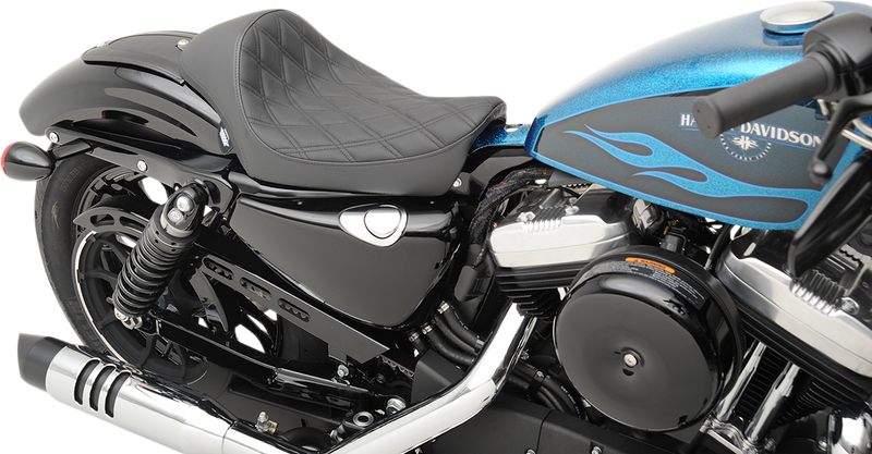 DRAG SPECIALTIES Cafe Solo Seat - Diamond - '10-'22 XL 0804-0674
