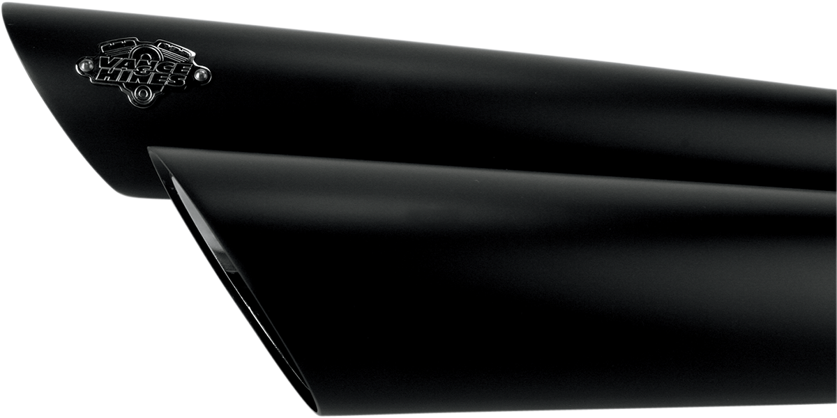 VANCE & HINES Twin Slash Mufflers - Black 46841