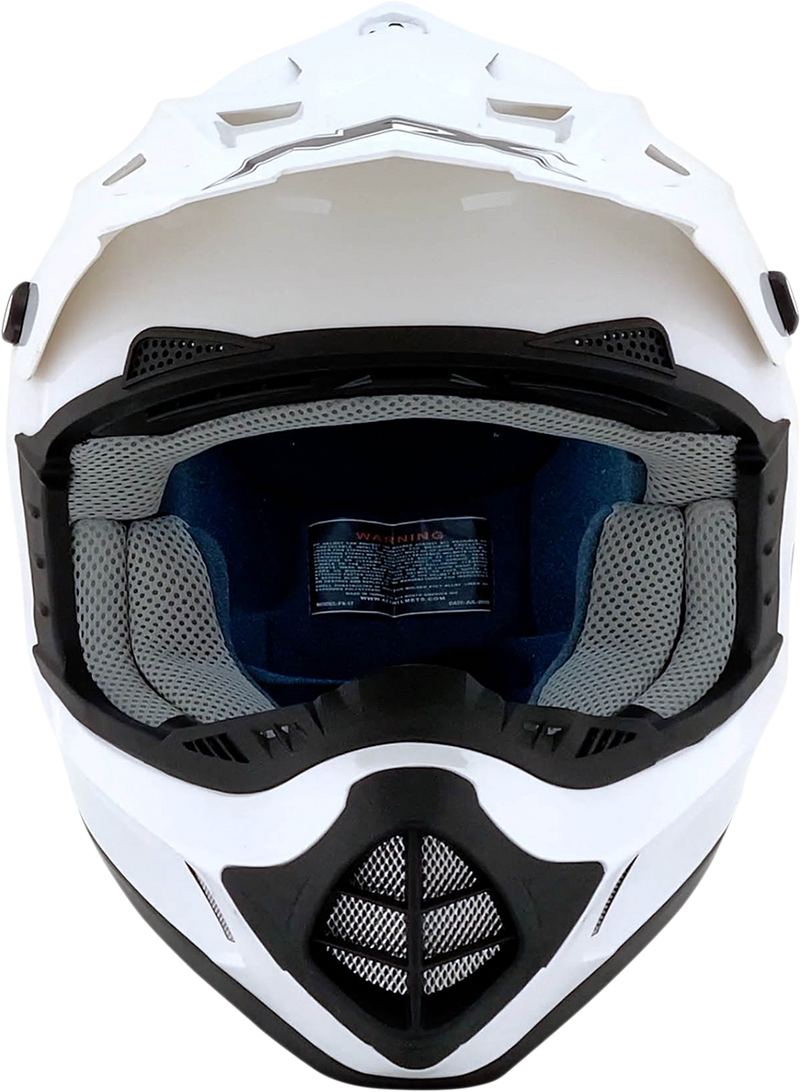 AFX FX-17 Motorcycle Helmet - White - 4XL 0110-4087