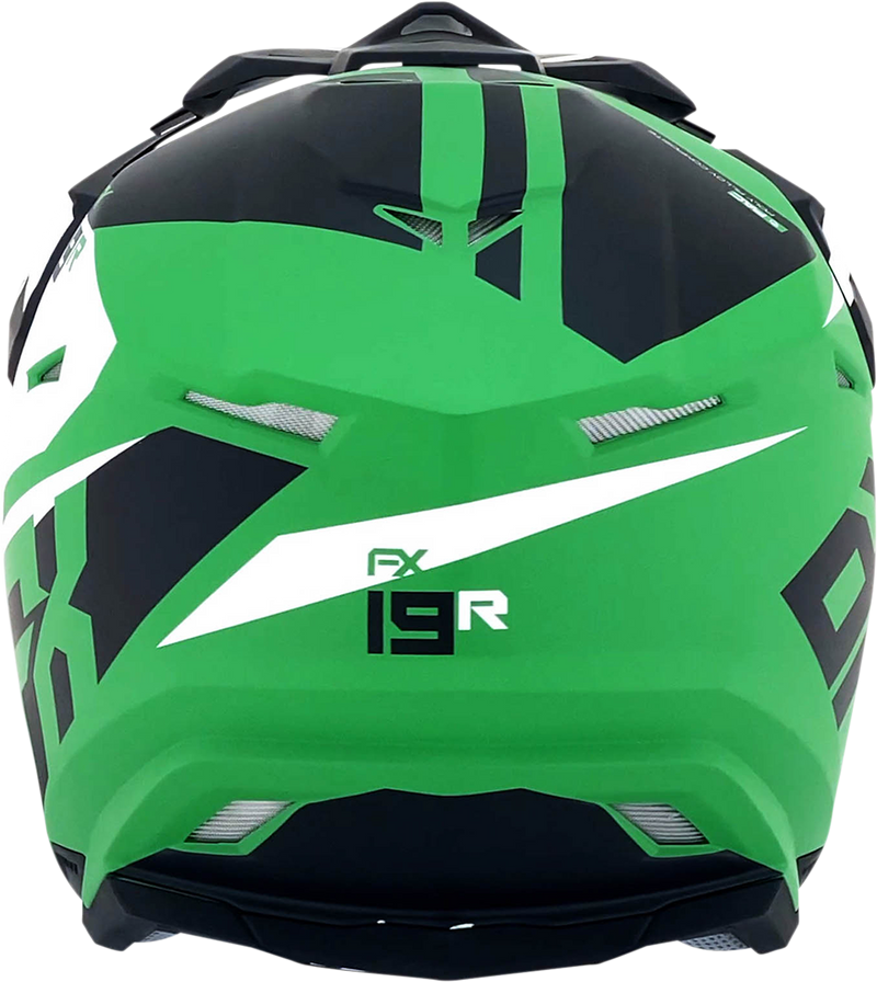 AFX FX-19R Motorcycle Helmet - Racing - Matte Green - XL 0110-7081