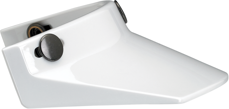 BILTWELL Moto 3-Snap Visor - White 2002-562