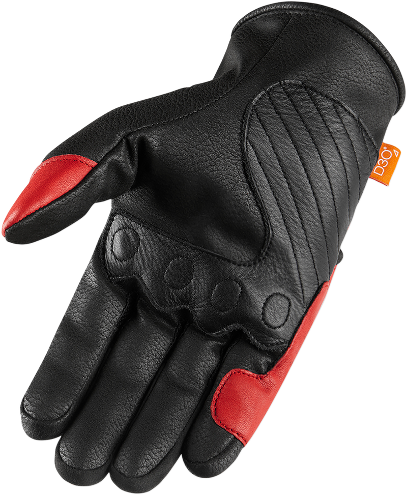 ICON Contra2™ Motorcycle Gloves - Red - Large 3301-3709