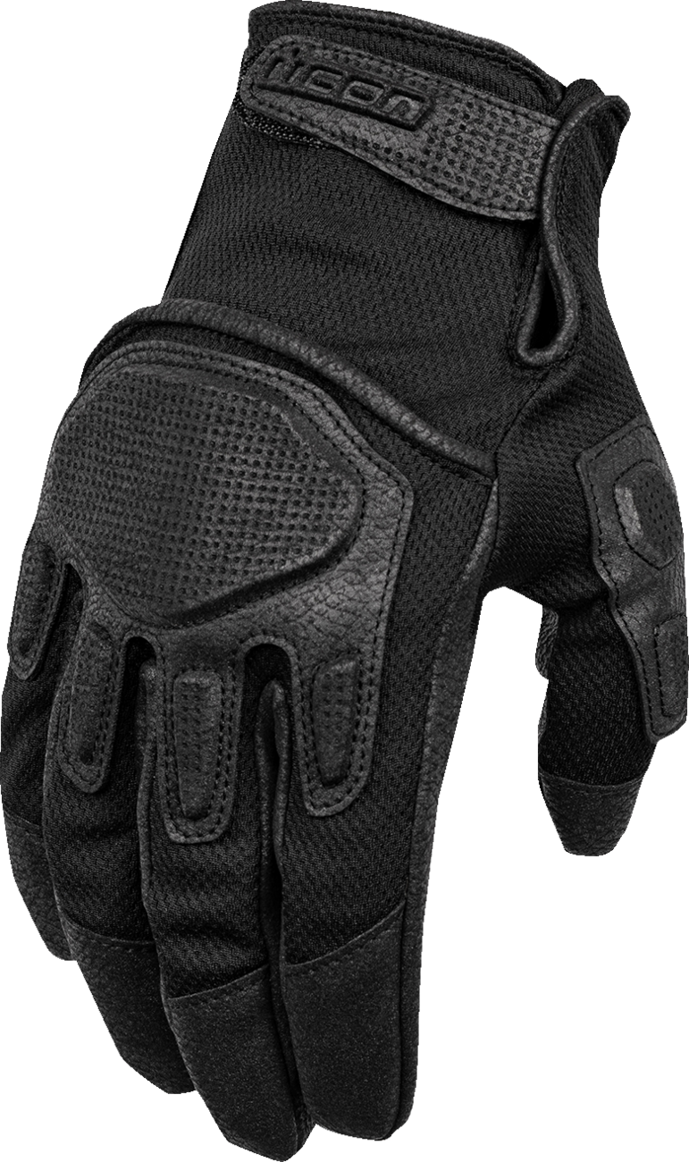ICON Punchup CE™ Motorcycle Gloves - Black - Large 3301-4590