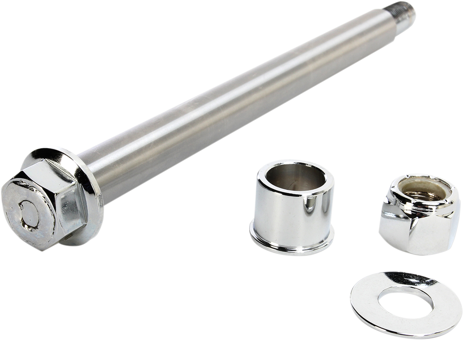 DRAG SPECIALTIES Axle Kit - Front - Chrome - '00-'06 FXSTS 16-0305NU