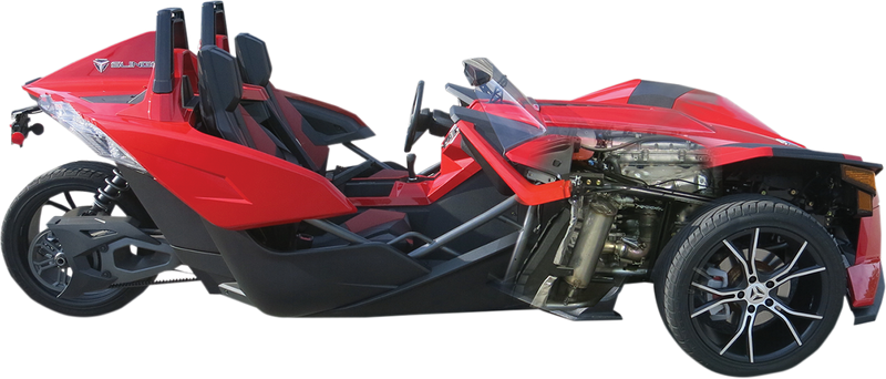 BASSANI XHAUST Muffler - Stainless Steel - Slingshot  Polaris Slingshot  2015-2016 6S17