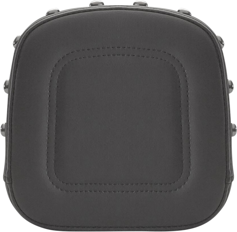 SADDLEMEN Sissy Bar Pad - Contoured - Black - Studded - FL '99-'23 0407Y