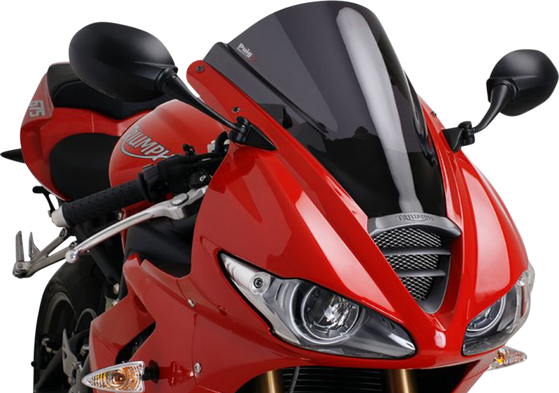 PUIG HI-TECH PARTS Race Windscreen - Dark Smoke - 675 4939F