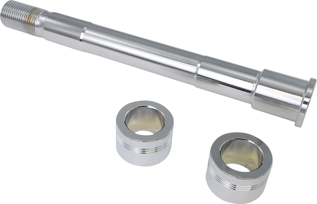 DRAG SPECIALTIES Axle Kit - Front - Chrome W16-0354