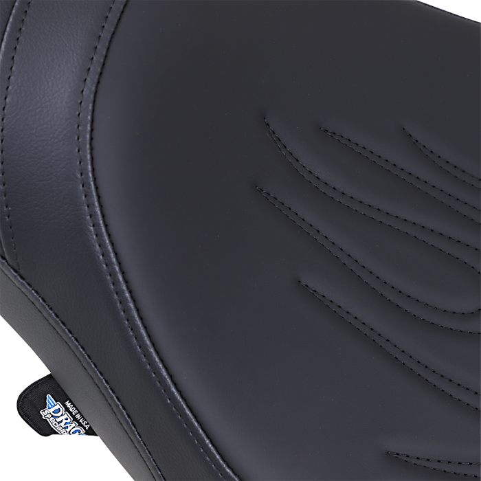 DRAG SPECIALTIES Predator Seat - Flame Stitched - Vegas 0810-1597