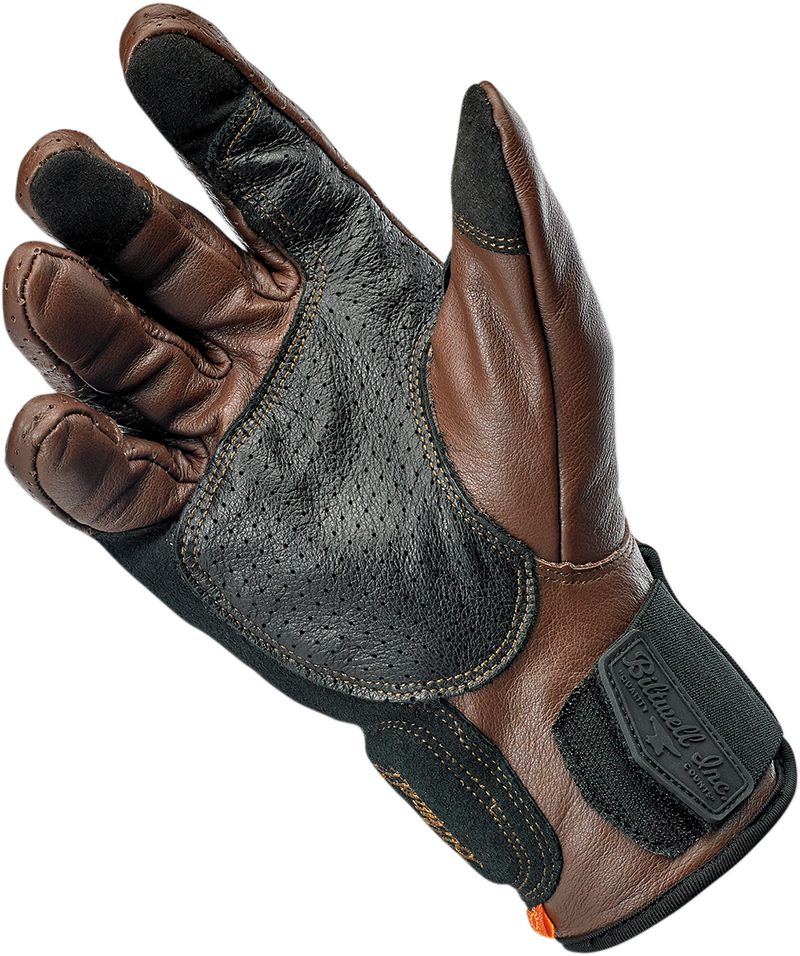 BILTWELL Borrego Gloves - Chocolate/Black - Small 1506-0201-302