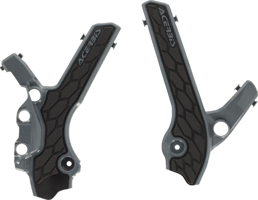 ACERBIS X-Grip Frame Guards - Gray/Black - DR-Z 400S/E/SM 2983341019