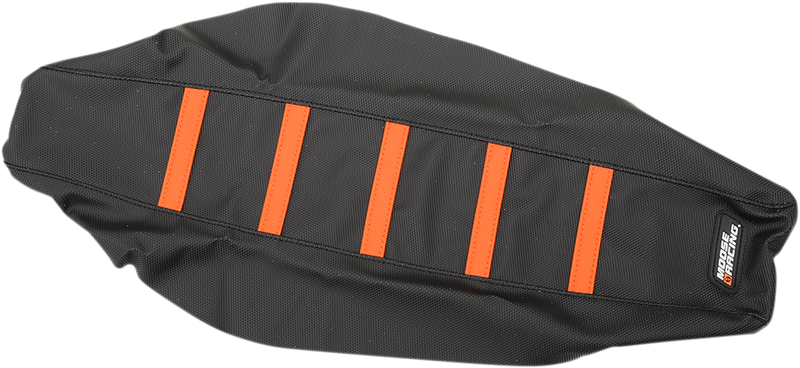 MOOSE RACING Ribbed Seat Cover - Black Cover/Orange Ribs - KTM KTM8518-336