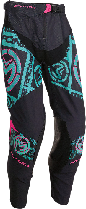 MOOSE RACING Sahara Pants - Black/Teal/Pink - 32 2901-9921