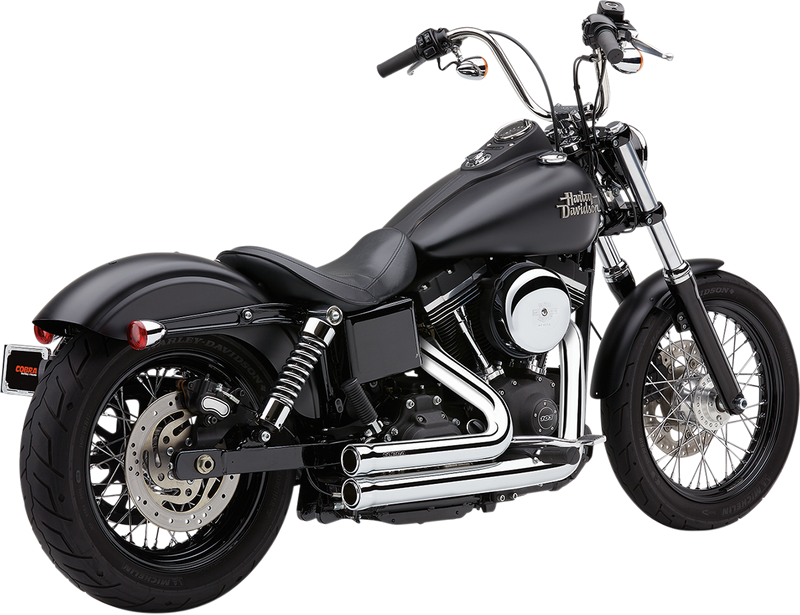 COBRA 909 Exhaust - Chrome - '06-'11 Dyna 6709