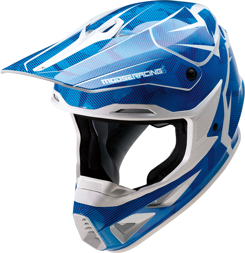 MOOSE RACING F.I. Helmet - Agroid Camo - MIPS® - Blue/White - Small 0110-7767