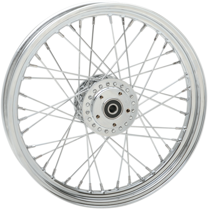 DRAG SPECIALTIES Front Wheel - Single/Dual Disc/No ABS - Chrome - 19"x2.50" 64365